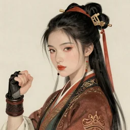 a beautiful portrait of a female sororitas battle sister, chinese details, art by yoshitaka amano and warhammer 4 0 k, trending on artstation, award - winning, perfect composition