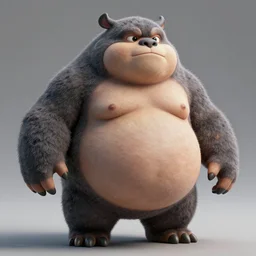 fat belly creature, octane render, high definition, detailed