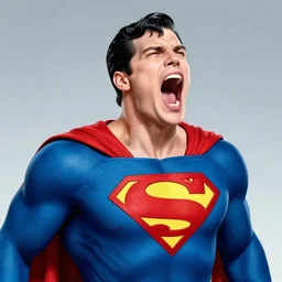 Superman >yelling<<<< screaming