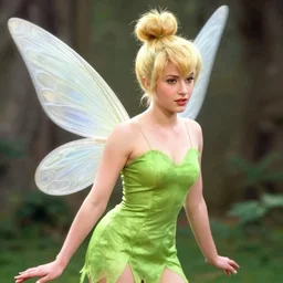 young julia roberts cosplaying tinkerbell