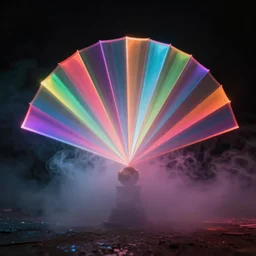 volume fog ray graffiti light painting abstract  prism  colorful fanart on artstation