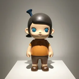omanko sculpture toy on display