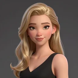 a portrait of anya taylor - joy as a pixar character, beautiful, elegant, extremely detailed digital art, trending on artstation hyper realistic matte painting, by wlop, artgerm