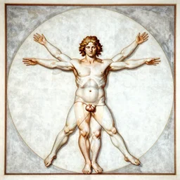 The Vitruvian Man revisited by Giger