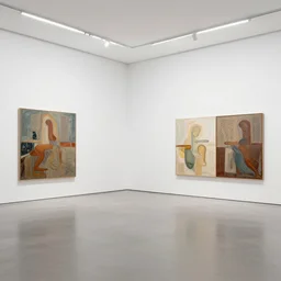 show me the way we have to go today as a work of fine art in the white cube