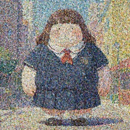 gouache of a cute giantess wearing school uniform standing in the city, 8 k wallpaper, strong brush stroke, very high detailed, sharp focus, illustration, morandi color scheme, art station, by krenz cushart