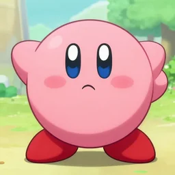 kirby as a human'
