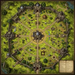 full - color fantasy floor plan map of a dungeon, d & d, pathfinder, by jeff todd and greg rutkowski, trending on artstation, pinterest