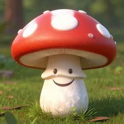 big mushroom smiley face