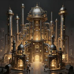 Industrial complex, intricate, elegant, volumetric lighting, digital painting, highly detailed, artstation, sharp focus, illustration, concept art, ruan jia, steve mccurry
