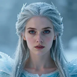 perfectly centered close up portrait, goddess of ice, candid photography, by anne stokes, highly detailed, character concept
