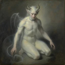 the devil, ethereal, painting by karol bak