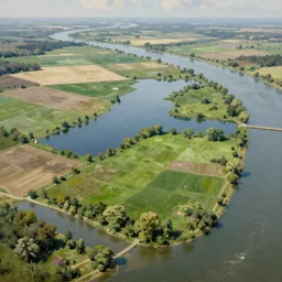 river delta, floodplains, still pond, extremely detailed oil painting, unreal 5 render, digital art, landscape painting, octane render, beautiful composition, trending on artstation, award winning photograph, masterpiece