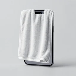 “A towel that is also a phone, Photorealistic 3D Rendering”