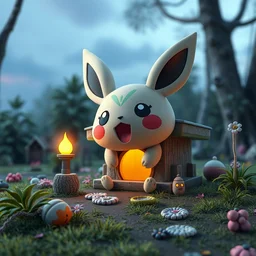 poket cute 🌱 🏡, 3 d, unreal engine 5, octane render, detailed, cinematografic, cinema 4 d, nvidia ray tracing graphics, artstation, greg rutkowski style