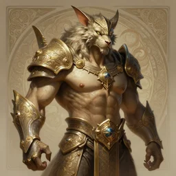 portrait of battlecat, d & d, muscular, fantasy, intricate, elegant, highly detailed, digital painting, artstation, concept art, smooth, sharp focus, illustration, art by artgerm and greg rutkowski and alphonse mucha
