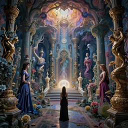 a psychedelic realm at the edge of all known time in the style of zdzislaw beksinski and greg rutkowski and amanda sage, lush, sumptuous, exquisite, elegant, elaborate, rich, ray traced, global illumination, artstation, in frame