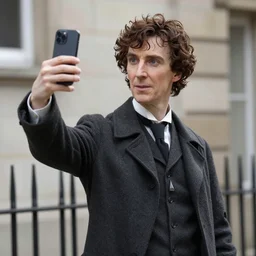 Sherlock Holmes takes a selfie