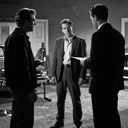 Crime Scene photo, hollyood, b&w