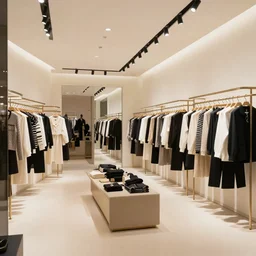 the inside of the most expensive clothing store