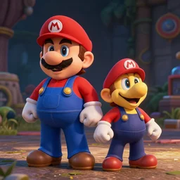 Wario and Waluigi in The Sopranos, film still