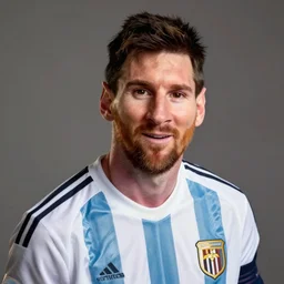 portrait of muppet Lionel Messi
