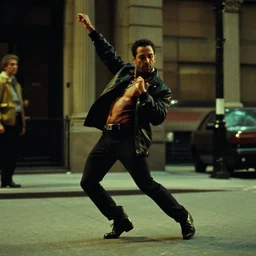 zack de la rocha dancing in new york film still from fight club