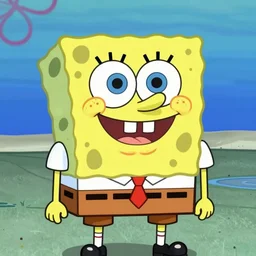 spongebob portrait, animal crossing