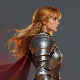 side - profile painted portrait, imogen poots as a paladin, clash of clans, dynamic lighting, smooth, gaudy colors, octane render aesthetic, matte painting concept art, official fanart behance hd artstation by jesper ejsing, by rhads and makoto shinkai and lois van baarle and ilya kuvshinov and rossdraws