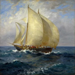 atlantis above the waves by ivan aivazovsky, oil on canvas, 1 8 8 6