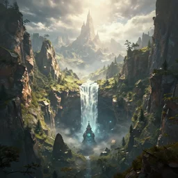 epic landscape scene of the well of souls, awesome gorgeous symmetrical perfect octane vfx maya render realistic