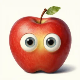 An apple with eyes by Zdzisław Beksiński
