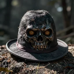 ceaseless watcher, turn your gaze upon this wretched hat, horror, photograph
