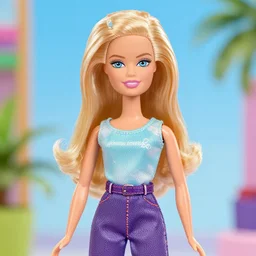 margot robbie as a barbie doll