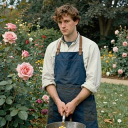 rose gardener by norman rockwell, by greg rutkowski