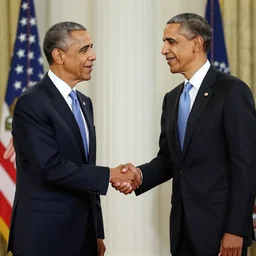 barack obama shaking hands with barack obama.