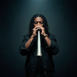 and i'd let that lonesome whistle blow my blues away, symmetric, dynamics lighting, cinematic,