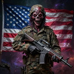 military weapons american flag scariest horror nightmare by junji ito and horiyoshi iii, digital art, deepdream cosmic, 3 d high definition, trending on artstation, photorealistic, high resolution, 8 k, octane, hyper detailed, trending on deviantart insane details, intricate, elite, ornate, elegant trend, highly detailed and intricate, sharp focus, photography, unreal engine