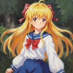 beautiful oil painting of Marisa kirisame from touhou project