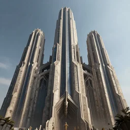 3 d sculpt coruscant art deco cathedral architecture tron a thick futurist cyberpunk brutalist scifi tower edged weapon angular, warhmmer 4 0 k, lotr, star wars, ilm, beeple, star citizen, halo, mass effect, starship troopers, elysium, the expanse, high tech industrial, artstation unreal, 8 k, 4 k, hd