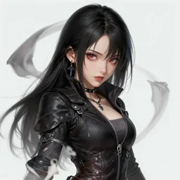 the portrait of chaotic neutral female rogue assassin as absurdly beautiful, gorgeous, playful, young woman, an ultrafine hyperdetailed illustration by kim jung gi, irakli nadar, intricate linework, bright colors, octopath traveler, final fantasy, unreal engine 5 highly rendered, global illumination, radiant light, detailed and intricate environment