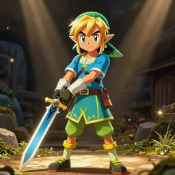 ash ketchum from pokemon show dressed as zelda from legend of zelda skyward sword