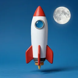 moon rocket from wallace and grommet