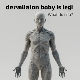 derealization my body is gone what do i do, digital illustration, generative art