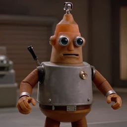 film still of bender in the scifi movie, 4 k