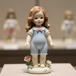 high quality presentation photo of cara delevigne as a porcelain doll, photography 4k, f1.8 anamorphic, bokeh, 4k, Canon, Nikon