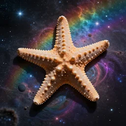 rainbow cosmic starfish
