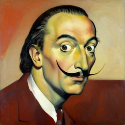 abstract art of peter falk in the style of Salvador Dali