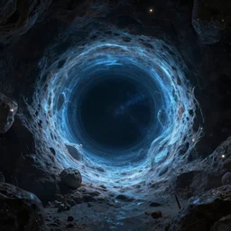 Geode portal in a space