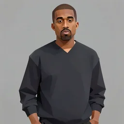 low - poly kanye west, art station, 4 k